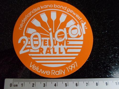 sticker 20 jaar veluwe rally 1997 logo NKB oost kano bond, Verzamelen, Stickers, Zo goed als nieuw, Bedrijf of Vereniging, Verzenden