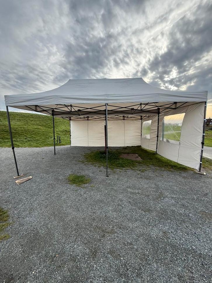 Partytent 6x6 te huur!, Tuin en Terras, Partytenten, Zo goed als nieuw, 5 tot 8 meter, Ophalen