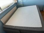 Boxspring 160x200 (JYSK), grijs, opberg ruimte, Huis en Inrichting, Slaapkamer | Boxsprings, Ophalen, Tweepersoons, Zo goed als nieuw