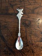 Theelepeltje verzilverd uit Epe met hertenkop, Verzenden