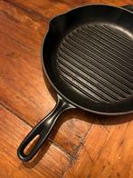 Gietijzeren Creuset grillpan, zwart, 30cm (groot!), Ophalen, Zo goed als nieuw, Gietijzer, Koekenpan of Braadpan