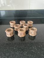 8 rattan servetten ringen Riviera Maison, Ophalen of Verzenden, Zo goed als nieuw