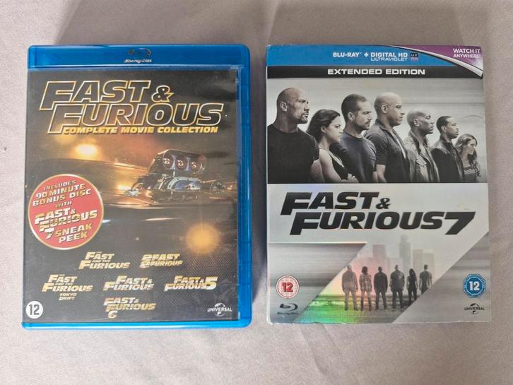 The Fast and the Furious set, Cd's en Dvd's, Blu-ray, Zo goed als nieuw, Actie, Boxset, Ophalen of Verzenden