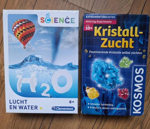 Nieuw Clementoni wetenschapsspel Lucht en Water + Kristal, Kinderen en Baby's, Speelgoed | Educatief en Creatief, Zo goed als nieuw