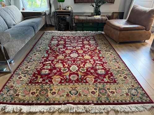 Handgeknoopt Perzisch tapijt – rood met ivoor en bloemen, Huis en Inrichting, Stoffering | Tapijten en Kleden, Nieuw, 150 tot 200 cm