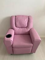 Roze kinderfauteuil 41X60CM, Huis en Inrichting, Fauteuils, Ophalen, Minder dan 75 cm, Leer, Zo goed als nieuw