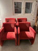 Eetkamer fauteuils Leolux op wieltjes, Ophalen, Gebruikt, Stof