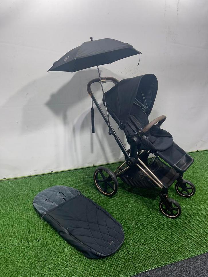 Cybex priam platinum kinderwagen - rose gold met Accessoires, Kinderen en Baby's, Kinderwagens en Combinaties, Zo goed als nieuw