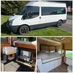 Camper van Ford Transit 2.2 D 2007 Wit camper bus, Buscamper of Camperbus, Tot en met 2, Particulier, Ford