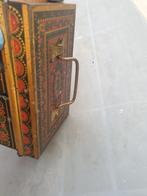 Antiek kistje.blik, Huis en Inrichting, Minder dan 50 cm, Gebruikt, Minder dan 50 cm, Ophalen of Verzenden