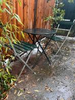 Bistro set om op te knappen, Tuin en Terras, Gebruikt, Bijzettafel, Tuinset, Hout