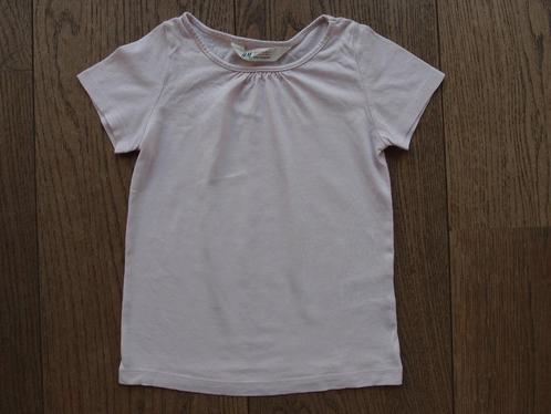 Mooi zacht licht roze H&M basic shirt meisje korte mw 98 104, Kinderen en Baby's, Kinderkleding | Maat 104, Zo goed als nieuw