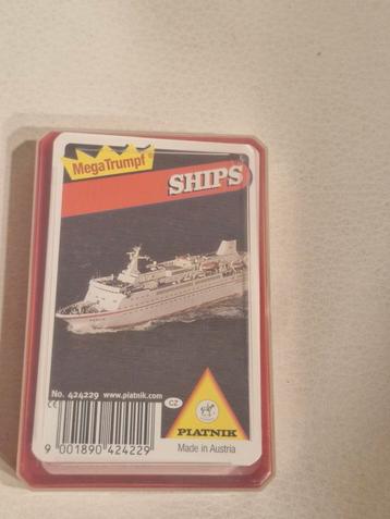 Kwartet Ships Mega Trumps beschikbaar voor biedingen