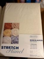 Flanel Hoeslaken 1-persoons 80x200/220 - Nieuw!, Eenpersoons, Nieuw, Ophalen of Verzenden, Wit
