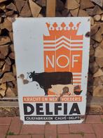 oud Hollands emaille reclamebord v 90 x 58 cm, Verzamelen, Ophalen of Verzenden, Zo goed als nieuw, Reclamebord