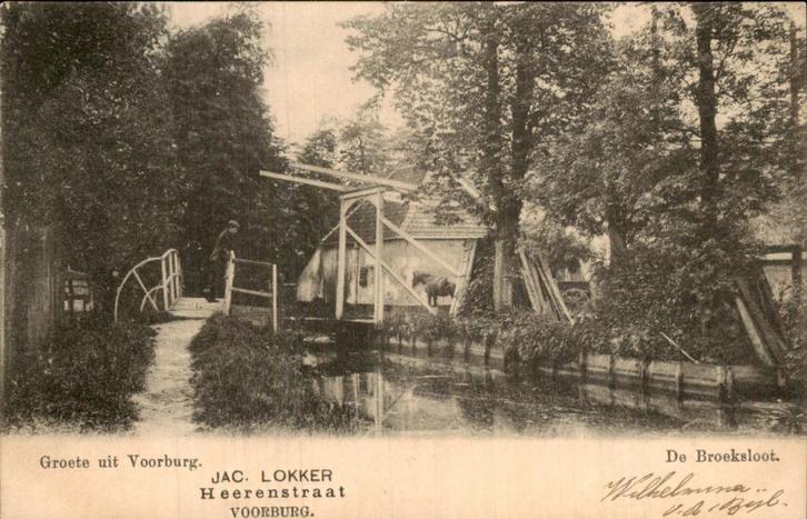 Voorburg - De Broeksloot, Verzamelen, Ansichtkaarten | Nederland, Gelopen, Zuid-Holland, Voor 1920, Ophalen of Verzenden