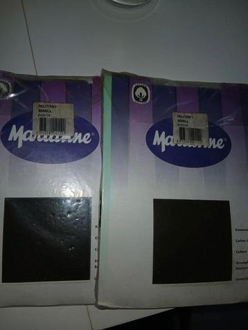 nieuw, 2 nieuwe,  katoenen panty's, mt S, legergroen beschikbaar voor biedingen