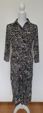 Norah zebraprint jurk mt 38. Beige, groen en zwart., Kleding | Dames, Maat 38/40 (M), Beige, Ophalen of Verzenden, Zo goed als nieuw