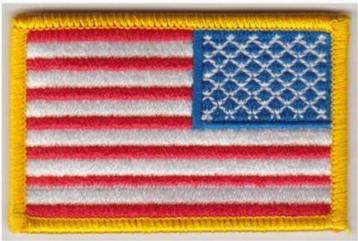 USA omgekeerde vlag stoffen opstrijk patch embleem #3 beschikbaar voor biedingen