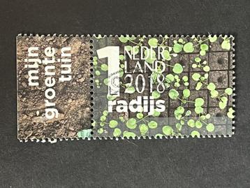 2176 Nederland 2018 NVPH 3696d - Radijs met tab - gestempeld beschikbaar voor biedingen