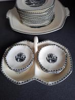 Societë Ceramique Landschap Petit-four set, 7-delig, 1930, Ophalen of Verzenden