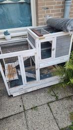 Kooi met 2 verdiepingen voor knaagdieren, Dieren en Toebehoren, Knaagdieren en Konijnen | Hokken en Kooien, Kooi, Gebruikt, 60 tot 90 cm