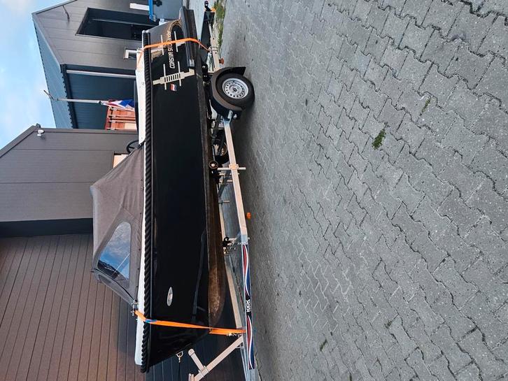 Corsiva Tender 500 met 25pk Mercury en nwe trailer, Watersport en Boten, Sloepen, Zo goed als nieuw, 10 tot 30 pk, 3 tot 6 meter