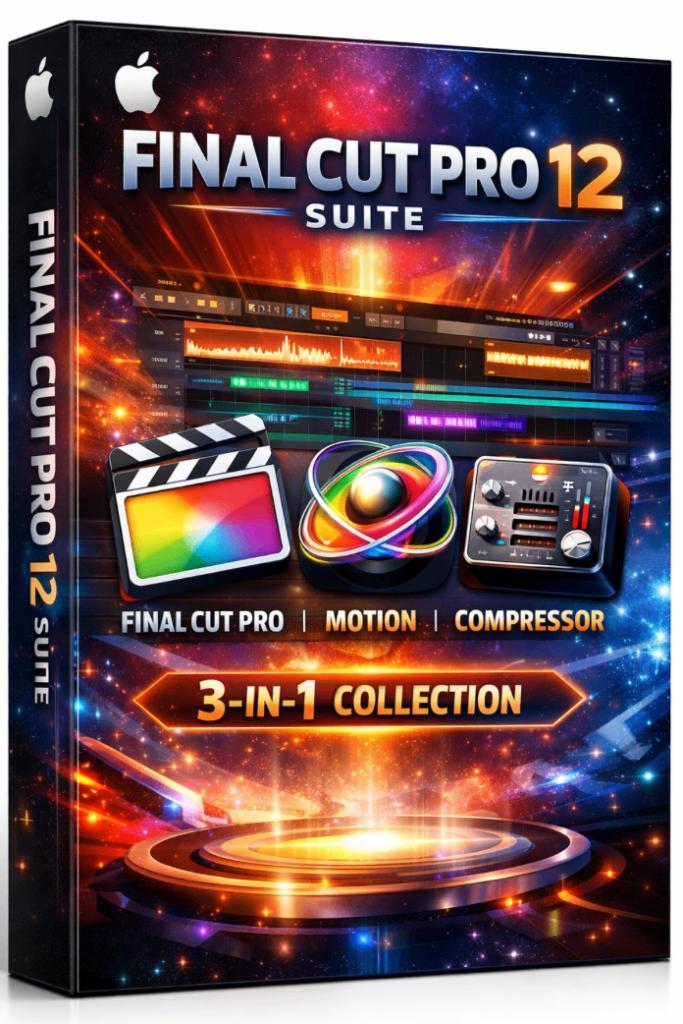 Final Cut Pro 12 + Motion + Compressor, Computers en Software, Ontwerp- en Bewerkingssoftware, Nieuw, MacOS, Ophalen of Verzenden
