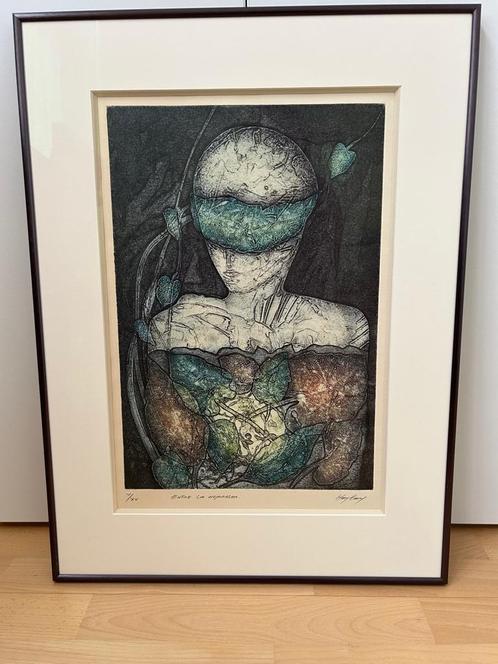 Entre la Hojarasca van Mary Cary Diaz Garcia (Havana-Cuba), Antiek en Kunst, Kunst | Schilderijen | Klassiek, Verzenden