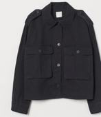 H&M zwart oversized jeans jasje NIEUW maat XS-S, H&M, Zwart, Nieuw, Ophalen of Verzenden