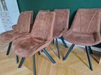 6 dining chairs (soft and comfortable), Ophalen, Bruin, Zo goed als nieuw, Stof