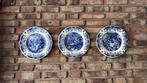 Delfts Blauwe Borden Set van 3 Villeroy & Boch, Antiek en Kunst, Ophalen