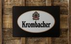 Krombacher bier logo reclamebord van metaal wandbord deco, Verzamelen, Biermerken, Ophalen of Verzenden, Nieuw, Reclamebord, Plaat of Schild