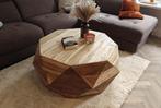 Unieke robuuste salontafel, Ophalen, 100 tot 150 cm, Teakhout, Nieuw