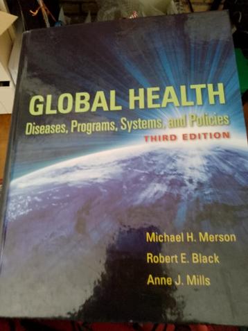  Boek global health.      Mers om.  Third edition  beschikbaar voor biedingen
