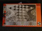 Escher puzzel dag en nacht, Ophalen of Verzenden, 500 t/m 1500 stukjes, Gebruikt