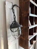 Stoere oude industriële lamp ~ hanglamp, Huis en Inrichting, Lampen | Hanglampen, Ophalen of Verzenden, Gebruikt