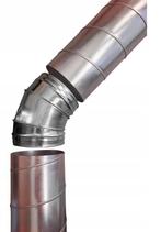 Ventilatie bocht 45 Ø280mm – verzinkt staal – €13 incl. BTW, Ophalen of Verzenden, Nieuw