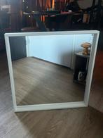 Ikea Spiegel Vierkant - Witte Lijst, Ophalen, Vierkant, Zo goed als nieuw, Minder dan 100 cm