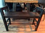 Ikea Hemnes bankje met schoenenrek, Ophalen, Gebruikt, Zwart, Scandinavisch