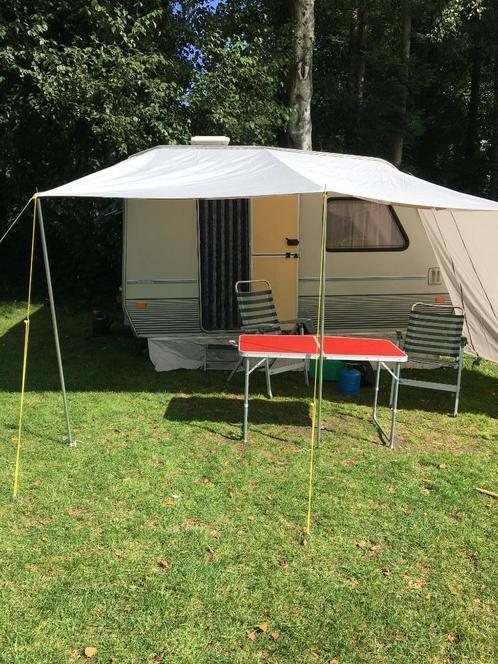 Caravan Beyerland Vitesse 350, Caravans en Kamperen, Caravans, Particulier, tot en met 2, 500 - 750 kg, Treinzit, Beyerland, Lengtebed