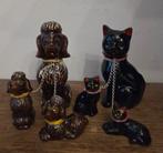 beeldjes van hond en kat met pups en kittens jaren50/60, Verzamelen, Beelden en Beeldjes, Ophalen of Verzenden, Zo goed als nieuw