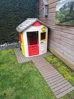 Kinderspeelhuisje + vlondertegels, Kinderen en Baby's, Speelgoed | Buiten | Speelhuisjes, Ophalen, Gebruikt, Kunststof