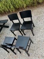 Mooie set stoeltjes, Gebruikt, Zwart, Ophalen of Verzenden, Vier