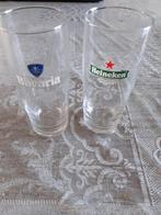 Twee Bierglaasjes,Bavaria en Heineken. Kadotip Sint., Verzamelen, Biermerken, Ophalen, Zo goed als nieuw, Glas of Glazen, Overige merken