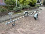 Boot trailer aanhanger kar motorboot rib rubberboot 4,90M., Watersport en Boten, Boottrailers, Ophalen, Minder dan 1500 kg, Gebruikt
