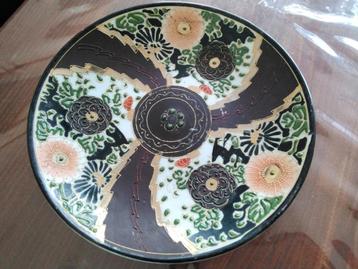 Antiek japans keramiek bordje. 22 cm.  beschikbaar voor biedingen
