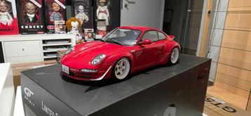 Porsche 911 RWB Rauh-Welt Body Kit 赤 1:18 GT-Spirit beschikbaar voor biedingen