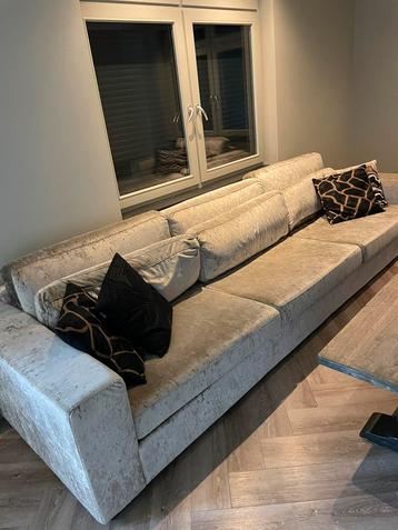 Bank met love seat en poef 