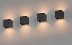 4x wandlampen / kubus lampen, Huis en Inrichting, Lampen | Wandlampen, Ophalen of Verzenden, Zo goed als nieuw